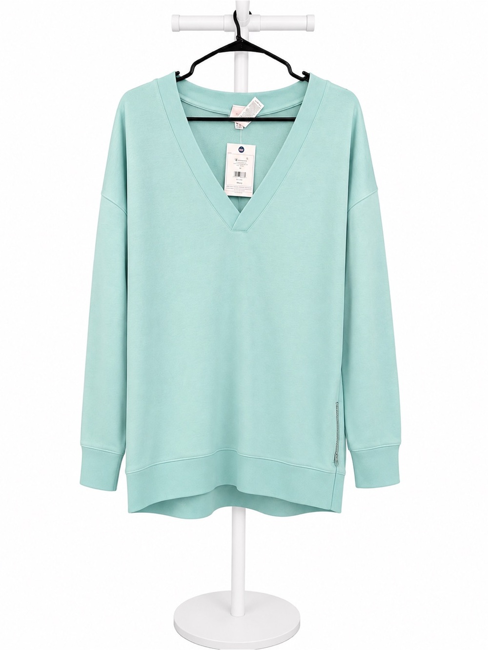 Champion V-Neck Pullover Sweater - Mint Green
